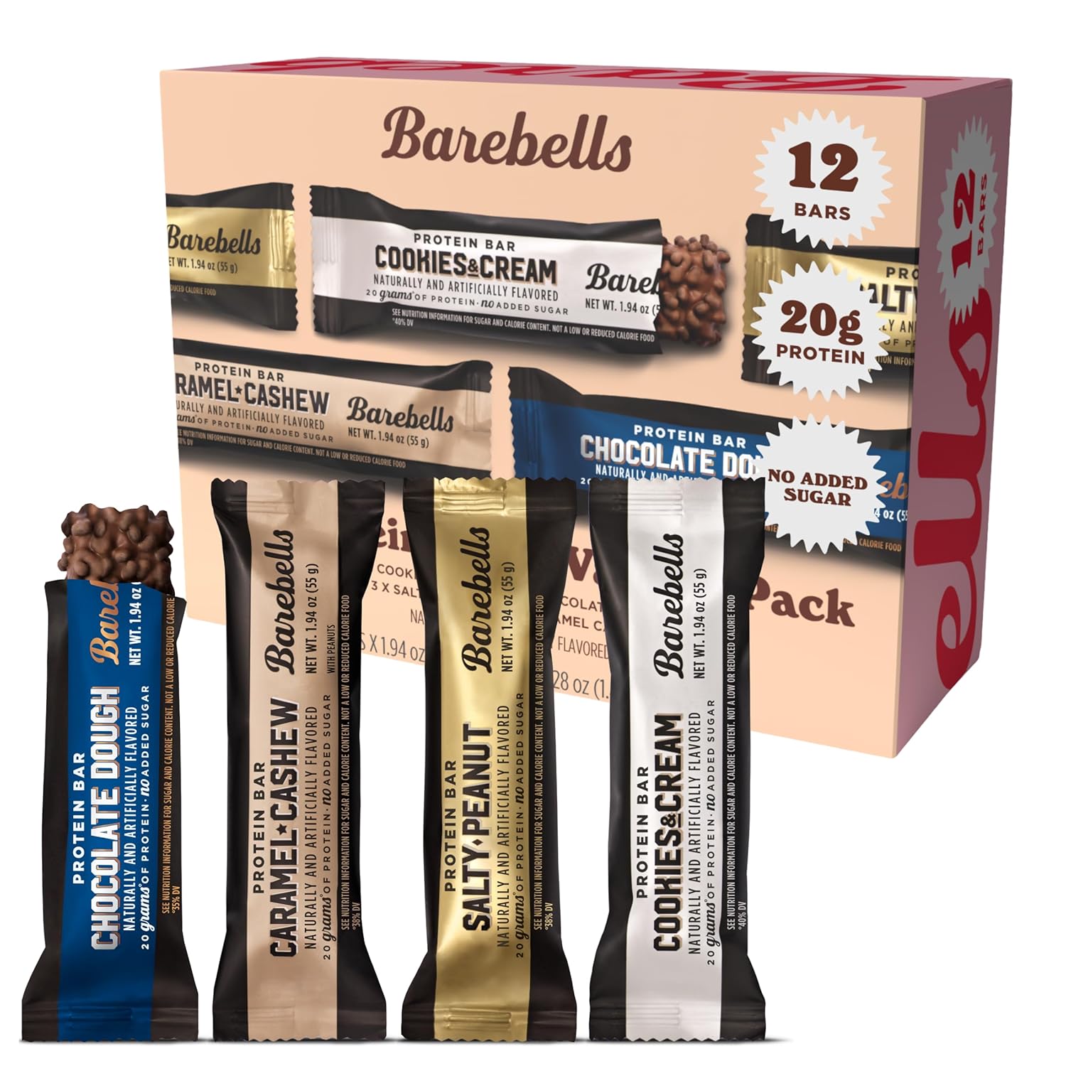Barebells Protein Bars Variety Pack - Delicious High Protein Snacks