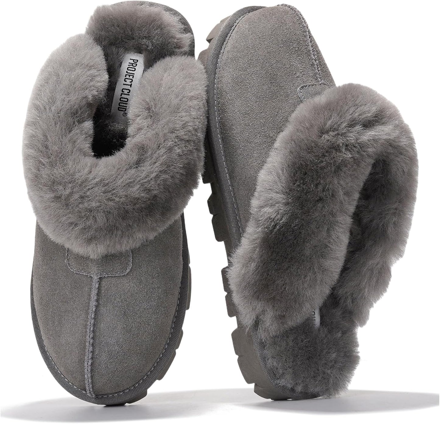 Project Cloud Genuine Leather & Shearling Slippers for Women