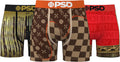 PSD Underwear Mens Boxer Briefs - Luxury Print 7in Inseam