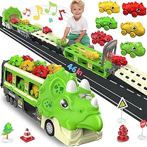 Hot Bee Toddler Car Toys for Boys with Ejection Race Track