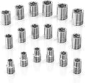 Metric Shallow Socket Set 1/2-In Drive 18pc - Professional Reliability