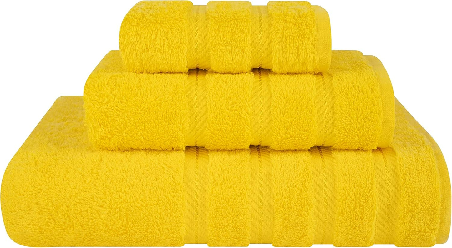Premium 3 Piece Turkish Towel Set for Luxurious Comfort