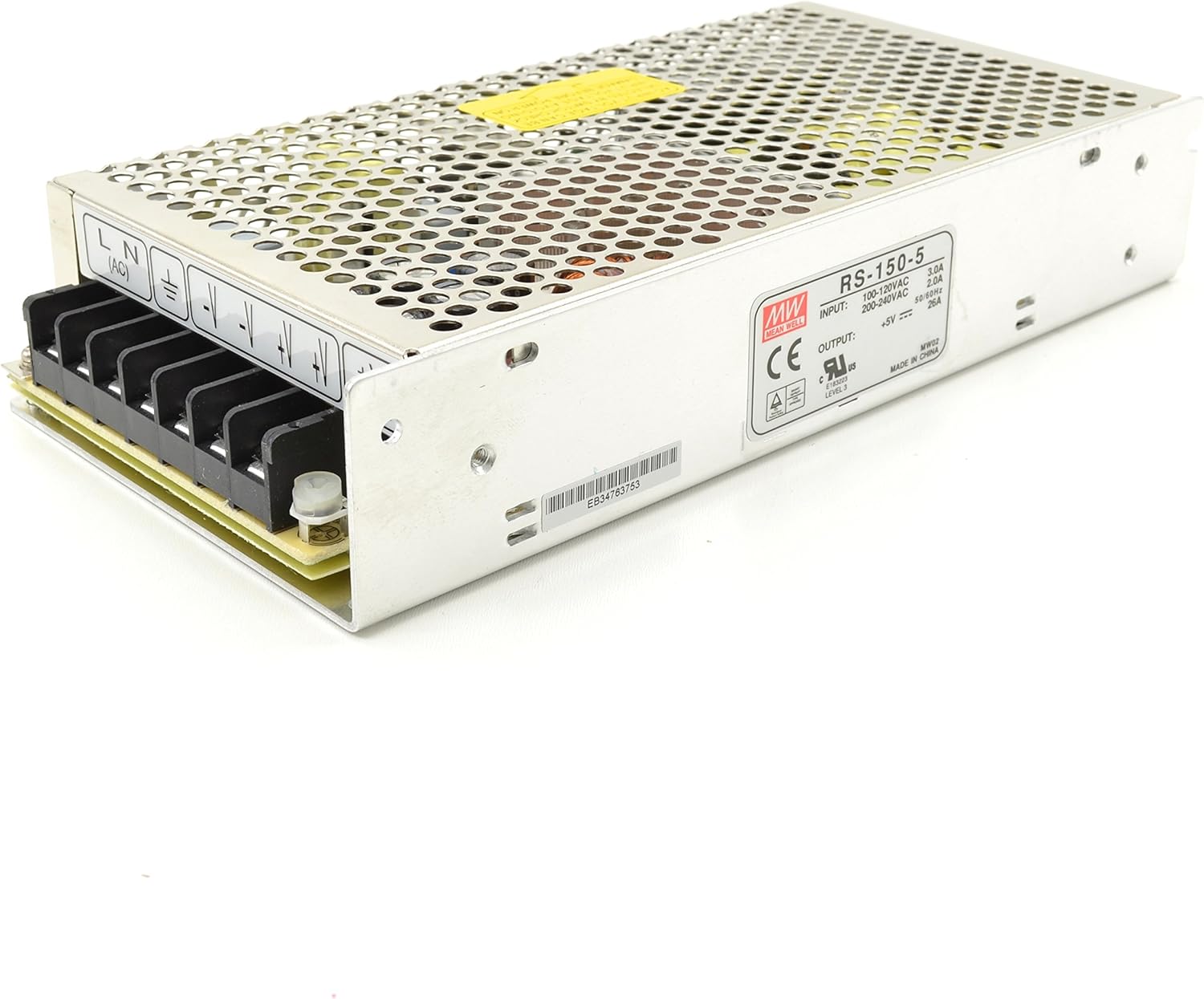 Mean Well RS-150-5 5V UL Listed Power Supply for Reliable Power