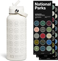 National Parks Water Bottle with Stickers Kit for Adventures