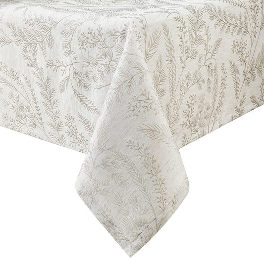 Chassic Elegant Damask Tablecloth for 8 Foot Rectangle Tables