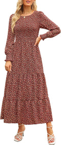 Annebouti Women's Fall Casual Long Sleeve Maxi Dress Review