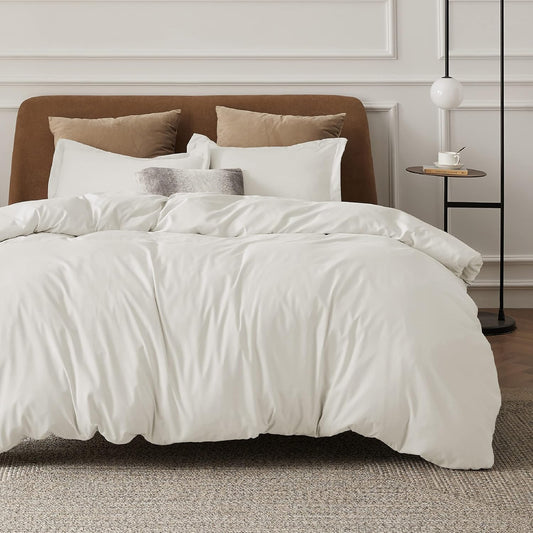 Bedsure Duvet Cover Queen Size - Soft Double Brushed Set