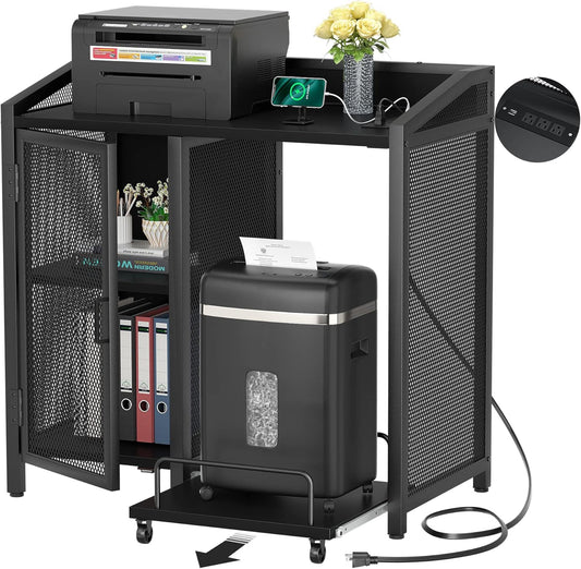 Unikito Vertical File Cabinet with Shredder Stand