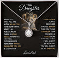 To My Beautiful Daughter Pendant - Meaningful Parent Gift