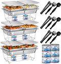 Disposable Chafing Dish Buffet Set with 33 Pieces - Complete Party Kit