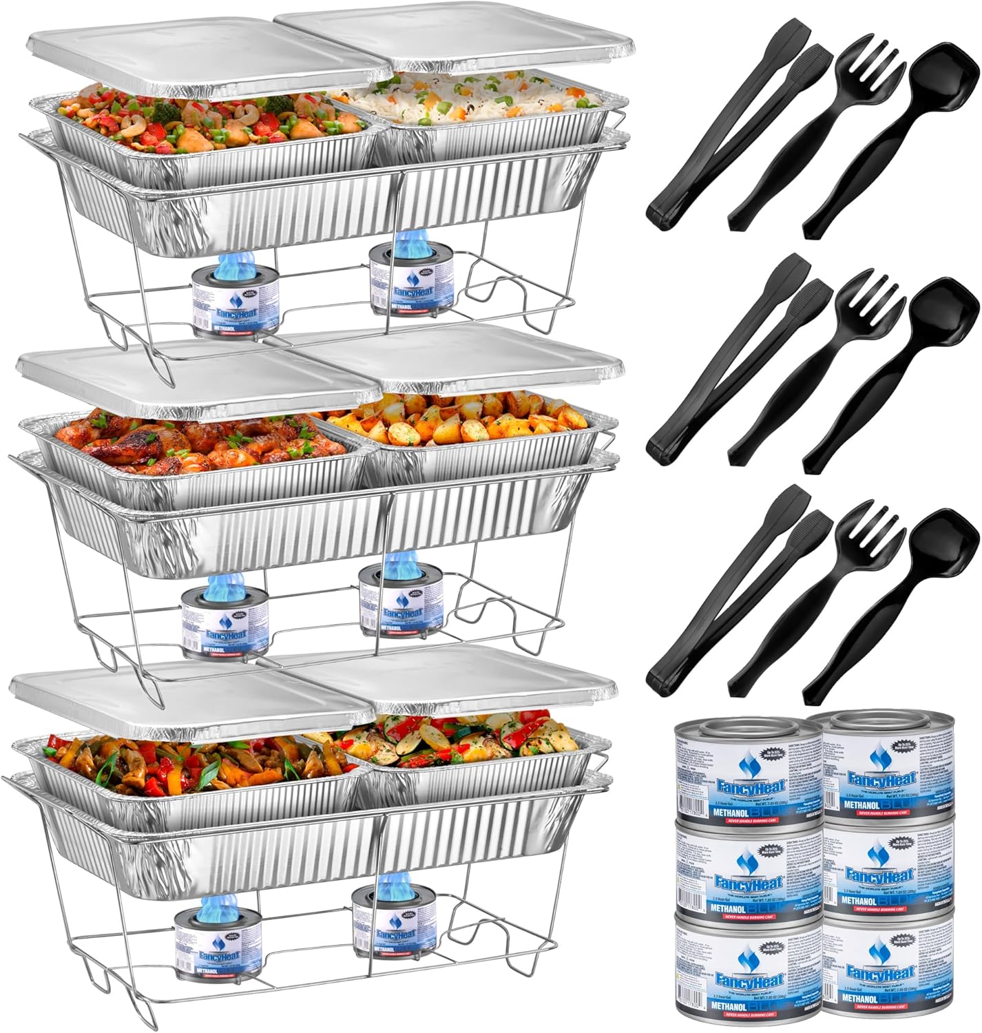 Disposable Chafing Dish Buffet Set for Effortless Catering Events
