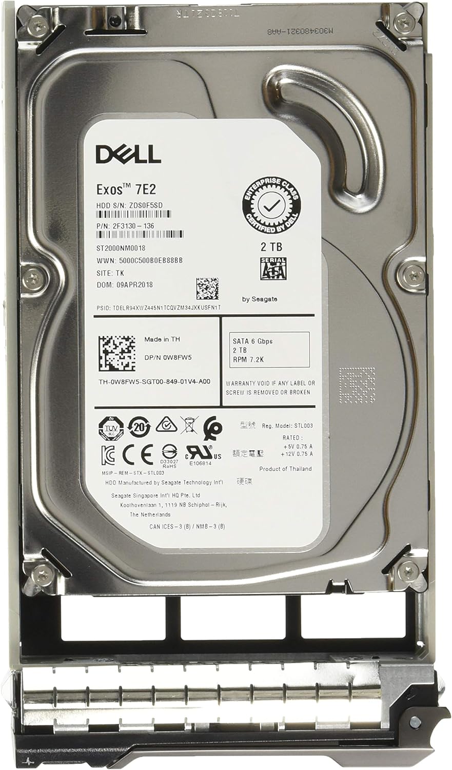 Dell 2 TB Internal Hard Drive for Enhanced Storage Solutions