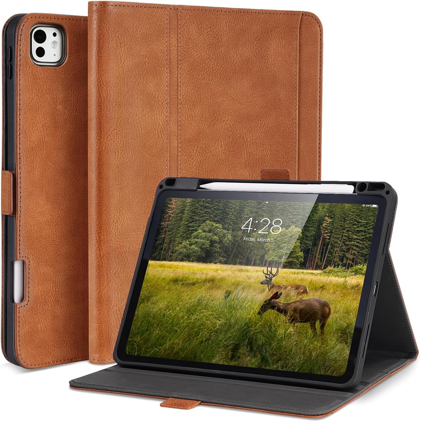 Handmade Vegan Leather Case for iPad Pro 11 Inch 2024 Model