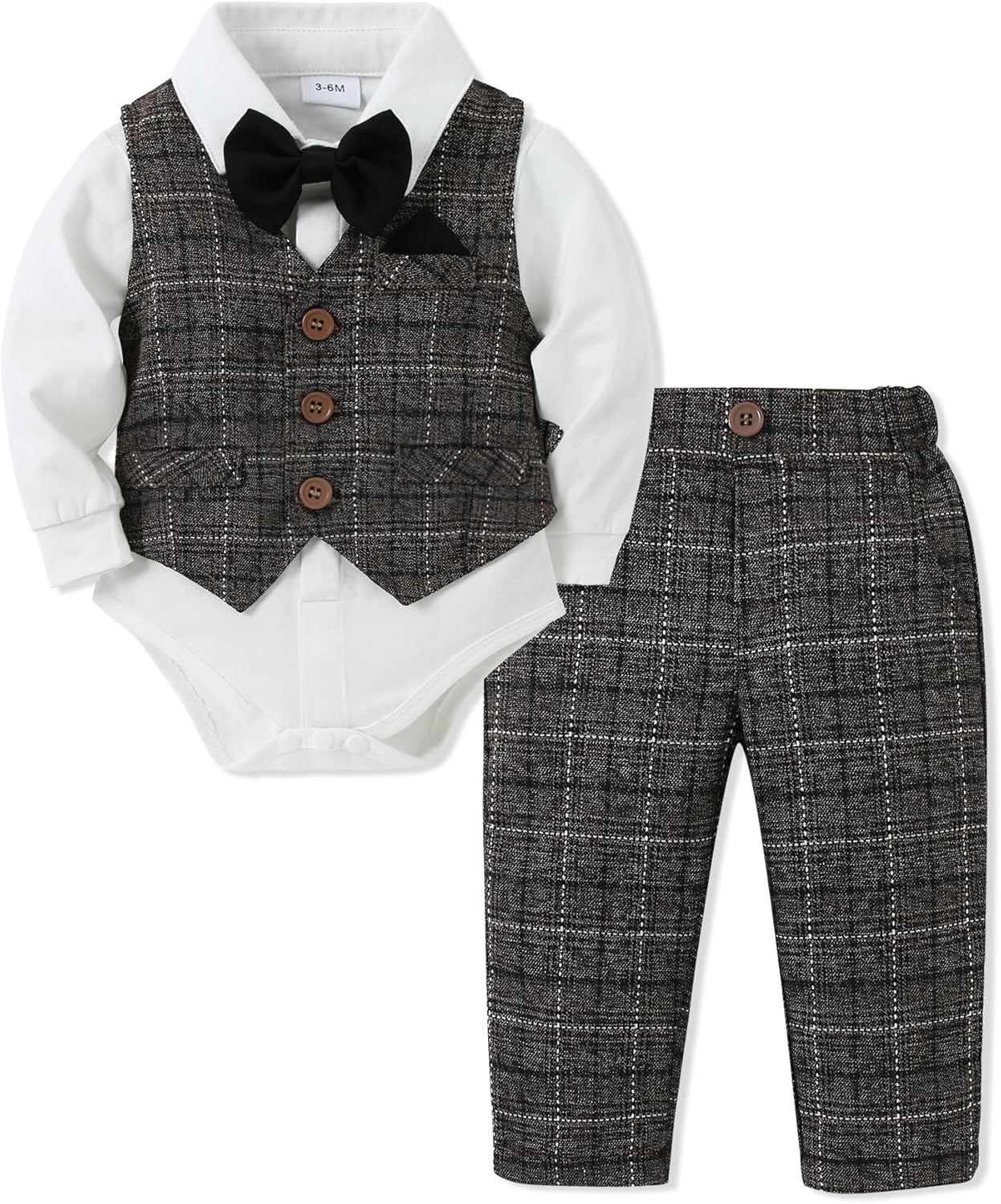 Stylish Baby Boy Clothes 4PCS Gentleman Dress Suit Set