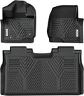 YITAMOTOR Floor Mats Fit for Ford F-150 SuperCrew Cab - All-Weather