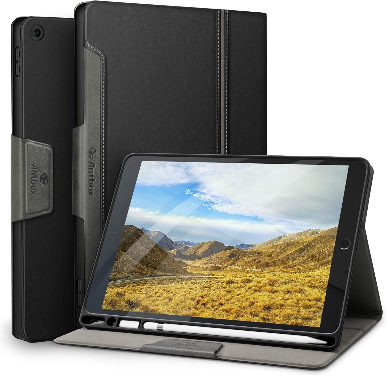 Antbox Case for iPad 9th Gen with Pencil Holder - Smart Cover