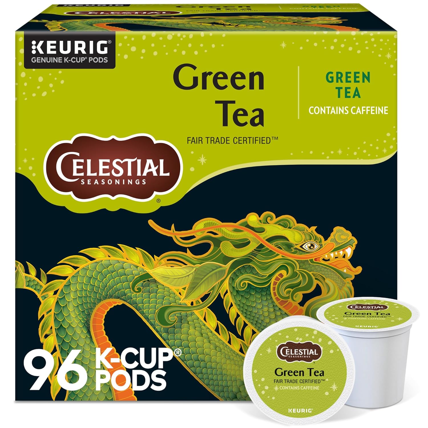 Celestial Seasonings Green Tea K-Cup Pods for Smooth Taste