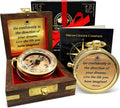 The Dream Chaser Compass in Wooden Box - Motivational Graduation Gift