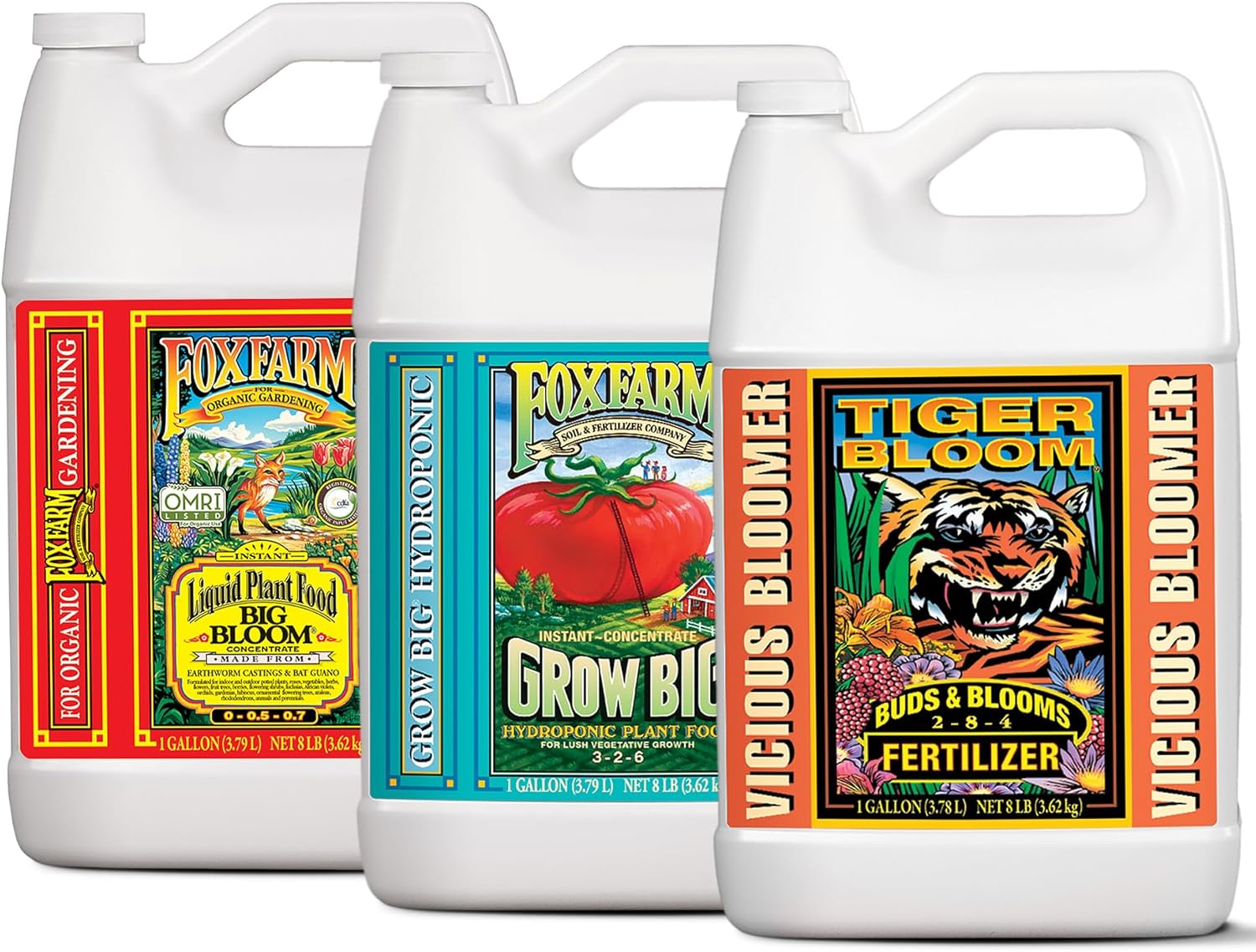 FoxFarm Liquid Nutrient Trio for Hydroponic Gardening Success