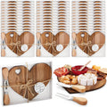 Heart Cheese Board Set for Bridal Shower and Party Favors