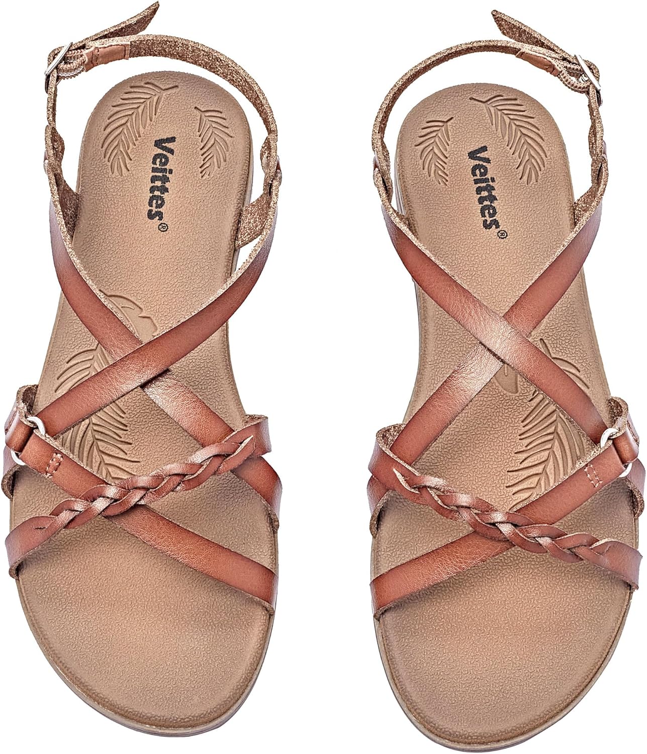 Veittes Women's Flat Slide Sandals for Stylish Summer Wear