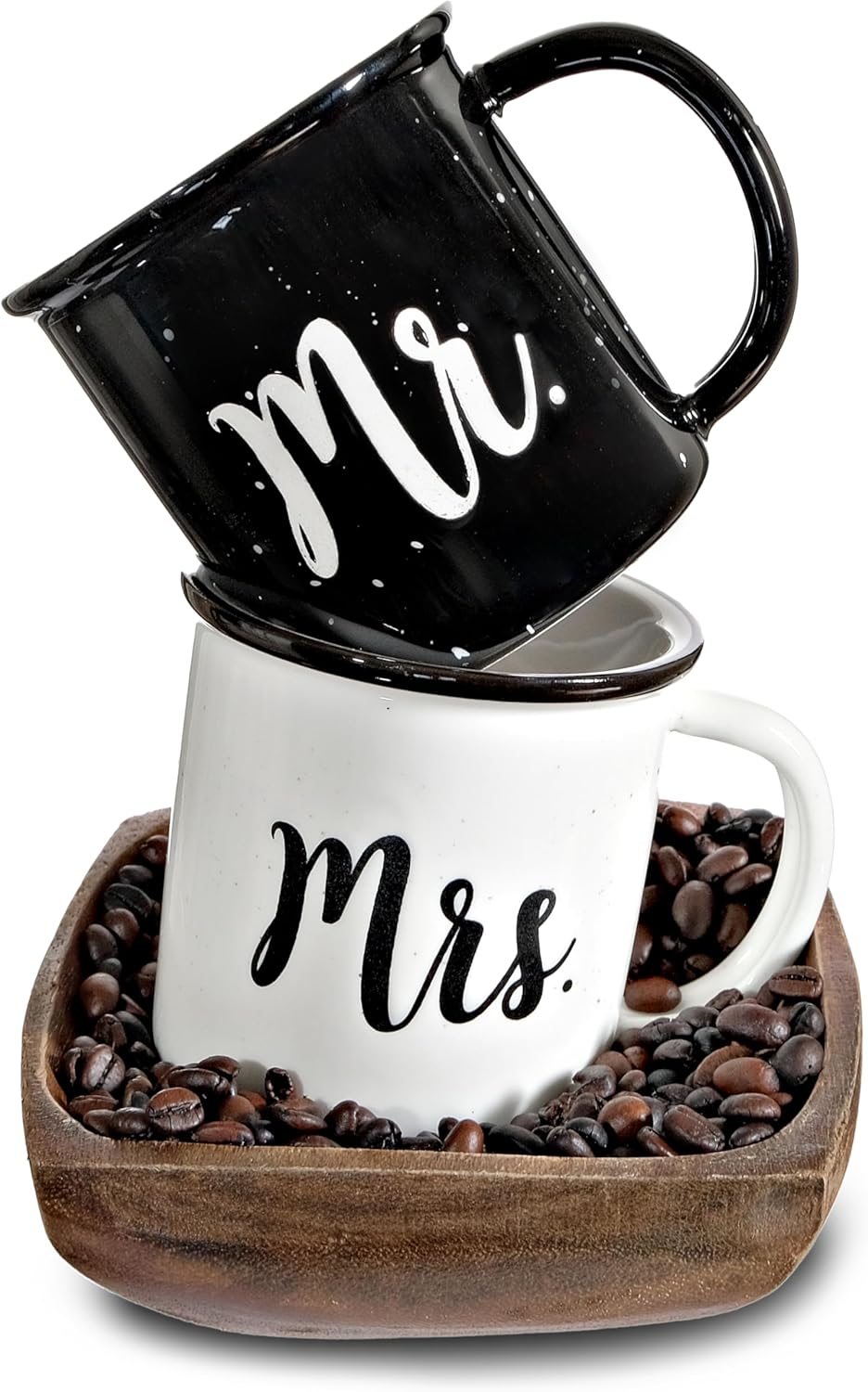 Mr & Mrs Campfire Coffee Mugs Set