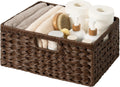 GRANNY SAYS Wicker Storage Baskets for Shelves - Waterproof Organizer