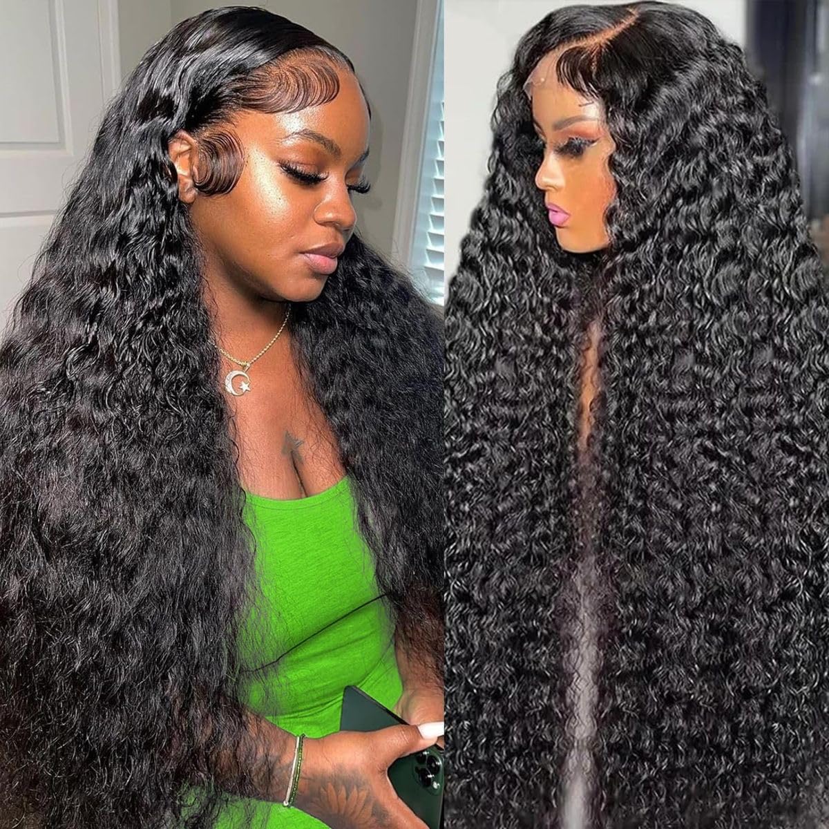 Durya Deep Wave Lace Front Wigs for Natural Look and Comfort
