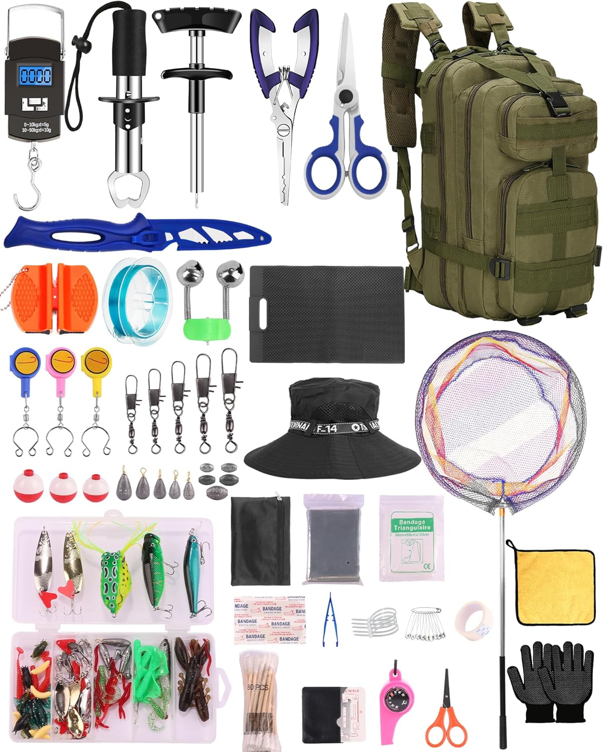 Ultimate 112pc Fishing Gear Set by AOFUXTI