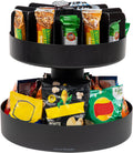 Mind Reader 2-Tier Snack Carousel Countertop Organizer - Space-Saving