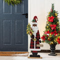 Lighted African Santa Porch Sign 36in - Festive LED Timer