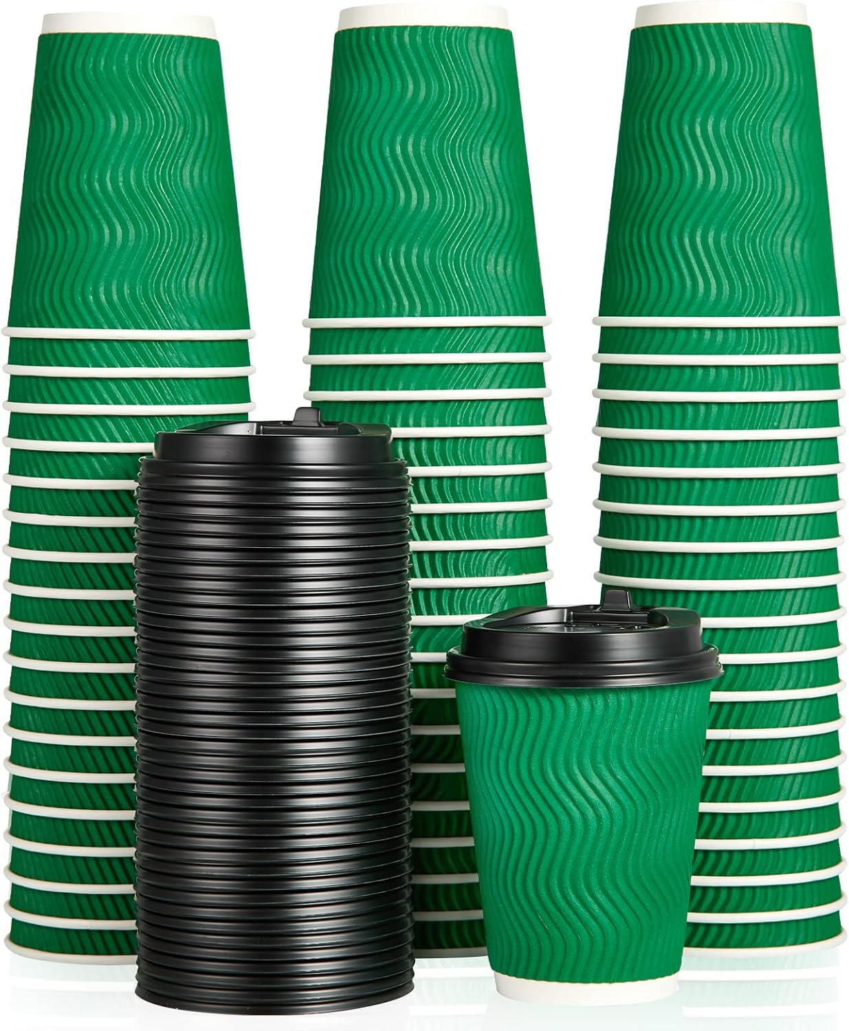 DAILYPACK 12 oz Insulated Hot Coffee Cups - 100 Count