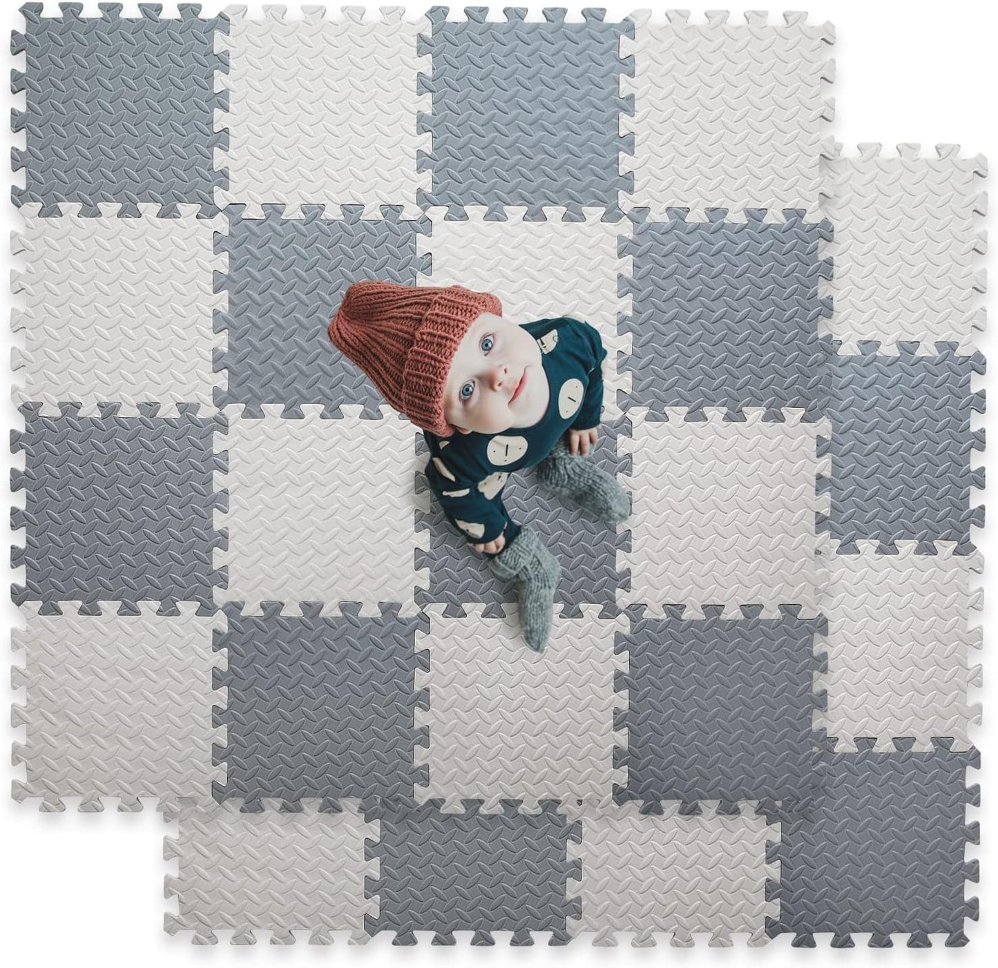 16 Tiles Foam Play Mat for Baby - Soft EVA Foam Mats for Kids
