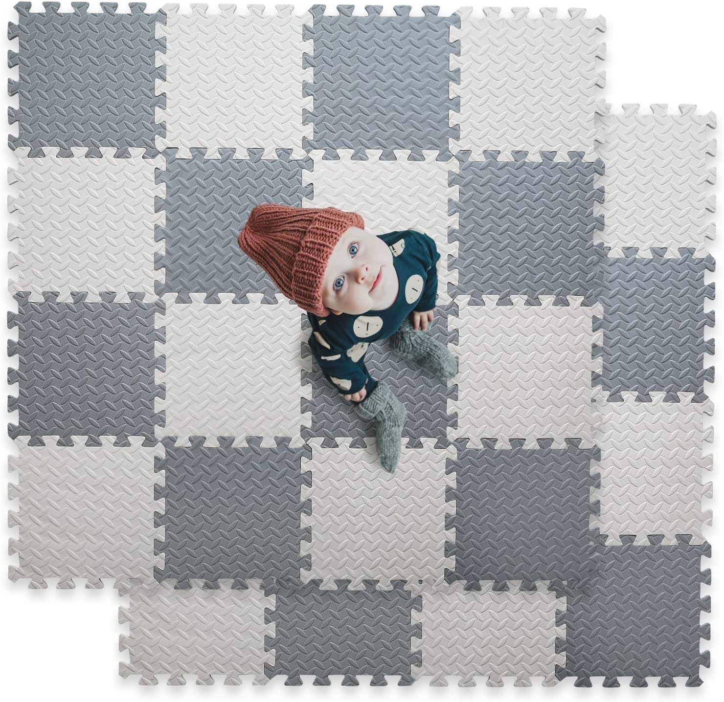 16 Tiles Foam Play Mat for Baby - Soft EVA Foam Mats for Kids
