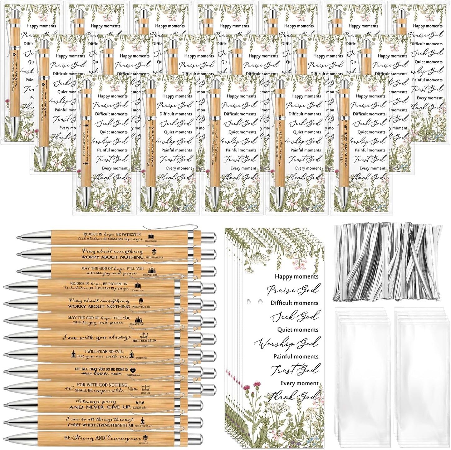 80 Set Church Christian Gifts Bulk with Inspirational Bookmarks
