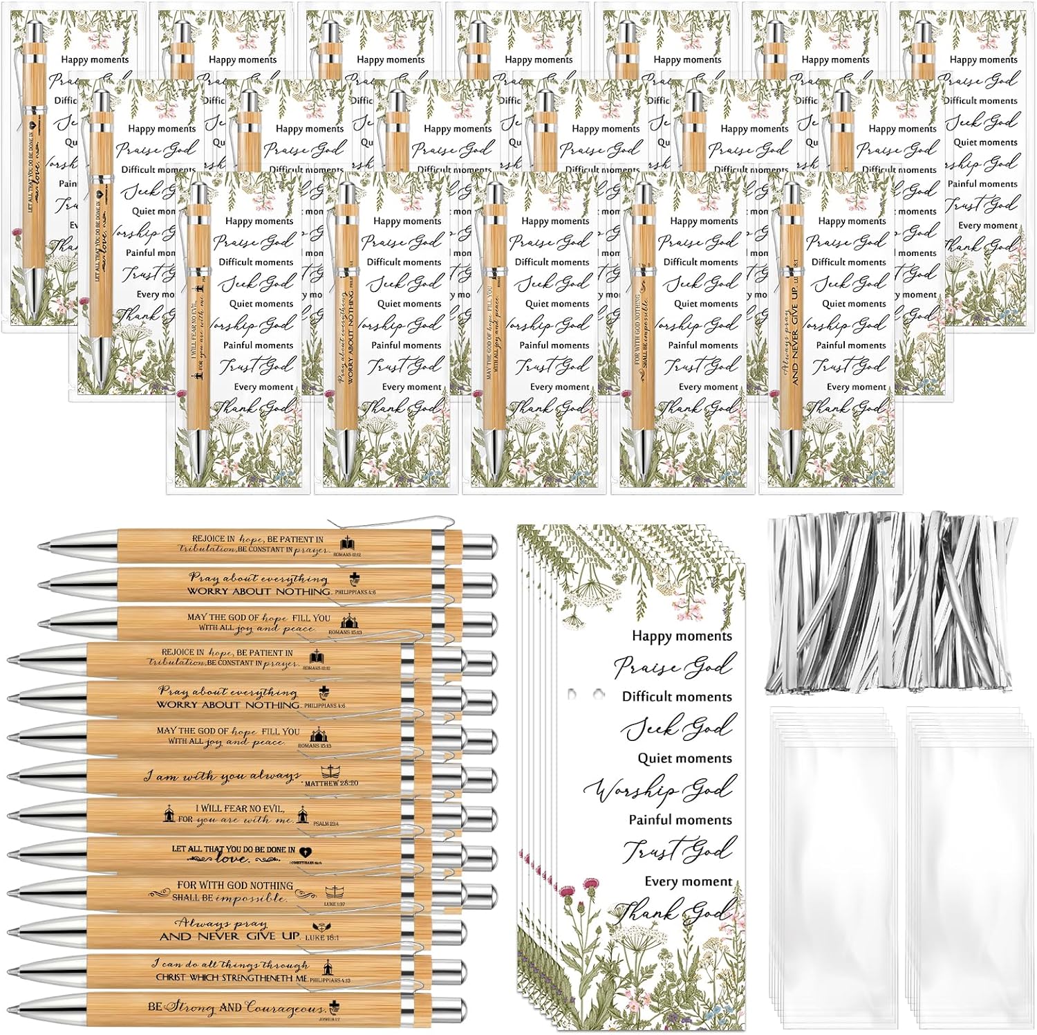 80 Set Church Christian Gifts Bulk with Inspirational Bookmarks