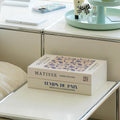 Book Shape Cable Management Box Large - Blue Coral Decorative