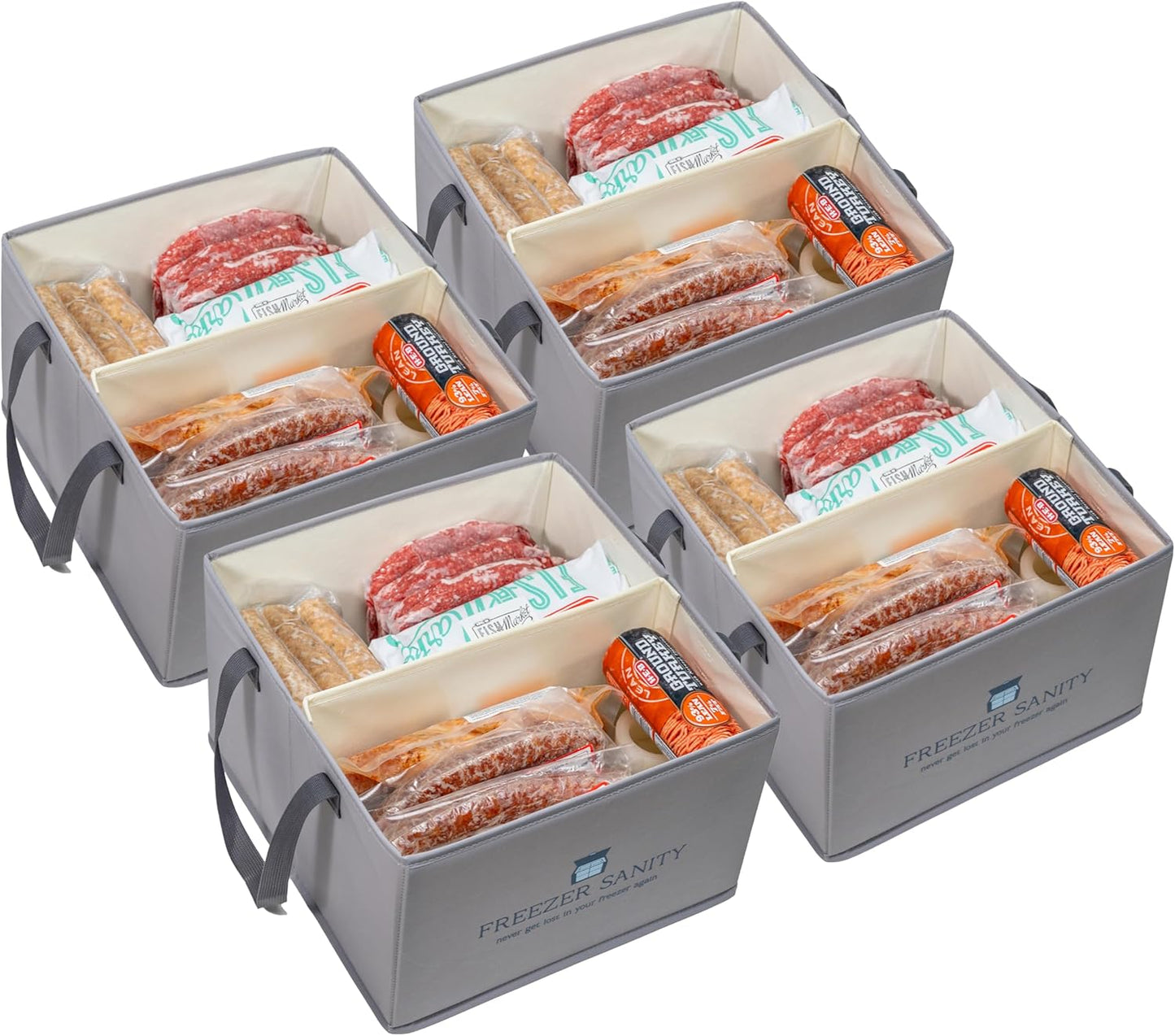Original Chest Freezer Organizer Bins for Efficient Storage