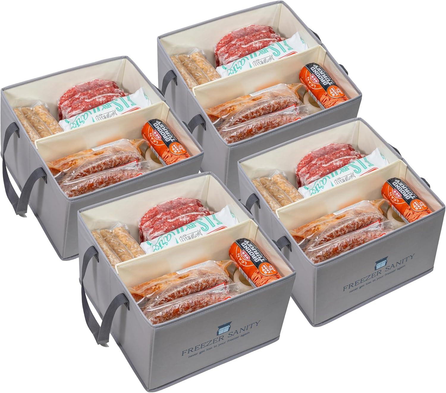 Original Chest Freezer Organizer Bins for Efficient Storage