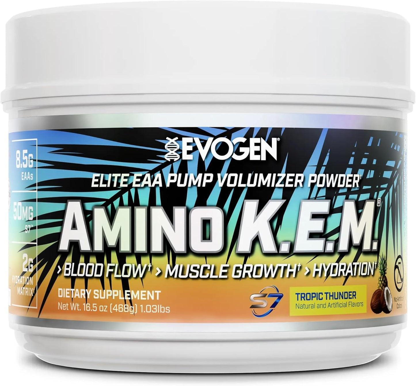 Evogen Amino K.E.M. EAA & BCAA Powder for Muscle Growth