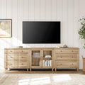 WAMPAT TV Stand for 100 in TV - Oak 3-in-1 Console & Buffet