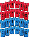Yahenda 24 Pcs Sports Pinnies Soccer Scrimmage Vests - Team Training