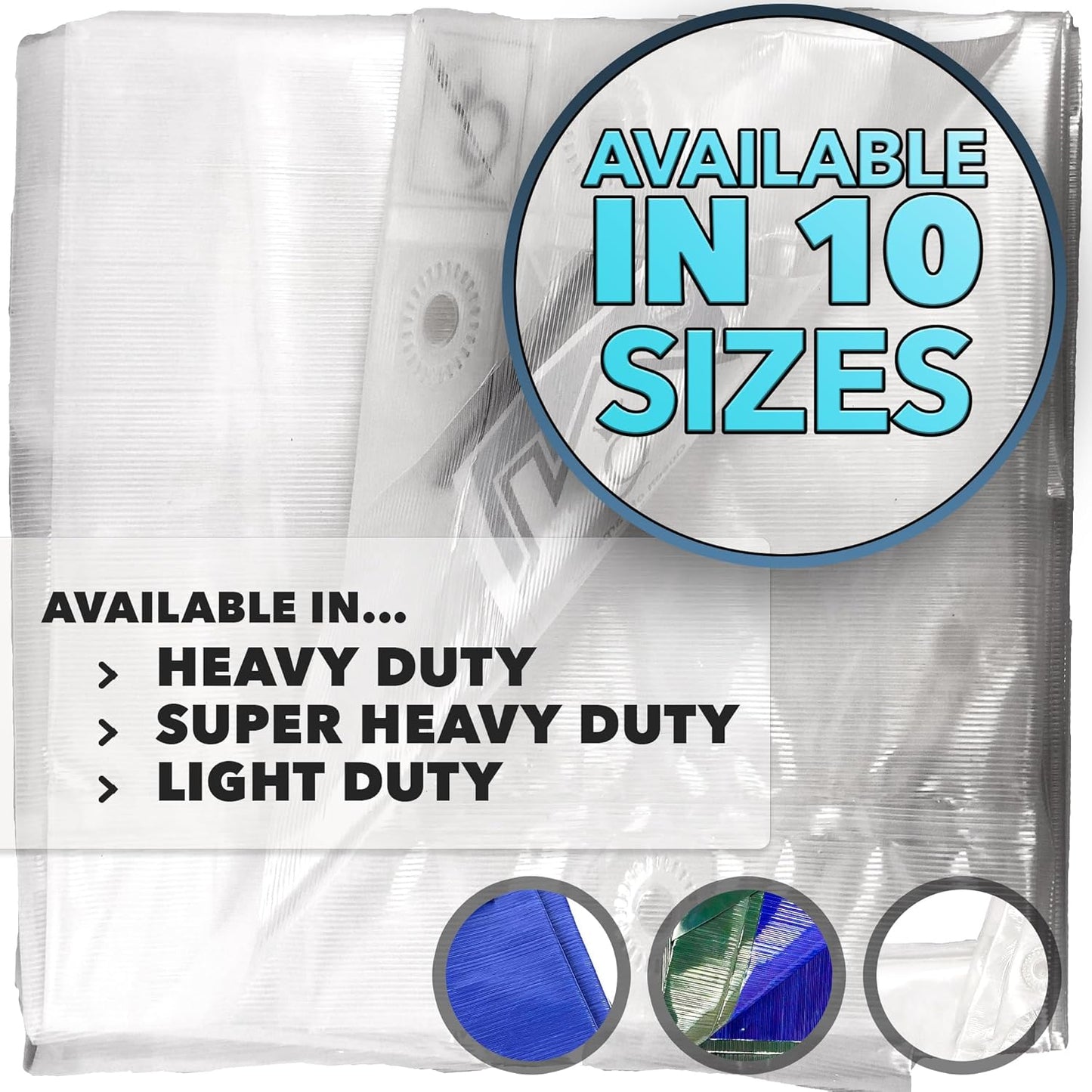 10x12 Heavy Duty Tarp Waterproof for Camping and Outdoor Use