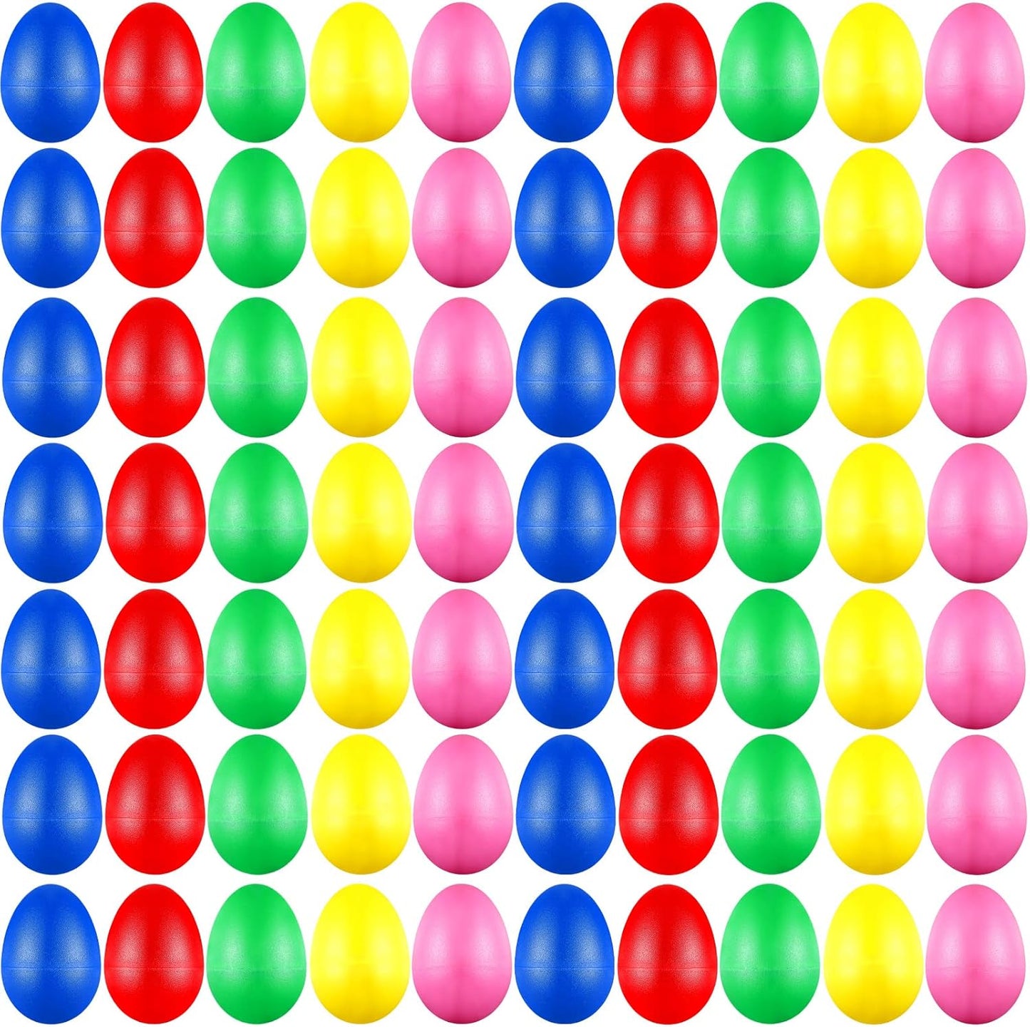 100 Pieces Egg Shakers Musical Instruments for Kids Fun