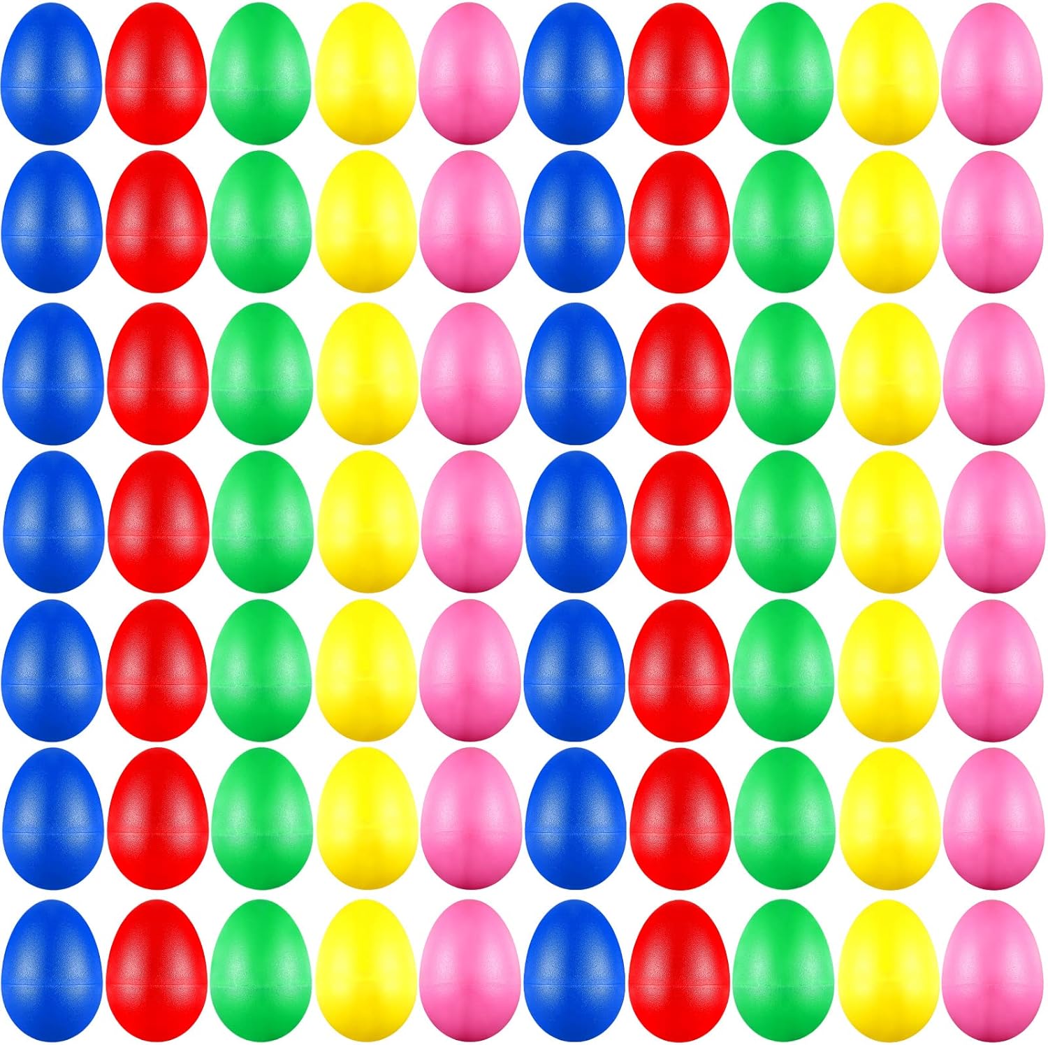 100 Pieces Egg Shakers Musical Instruments for Kids Fun