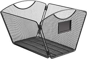 Onyx Mesh Letter-Size Desktop Tub File for Easy Organization