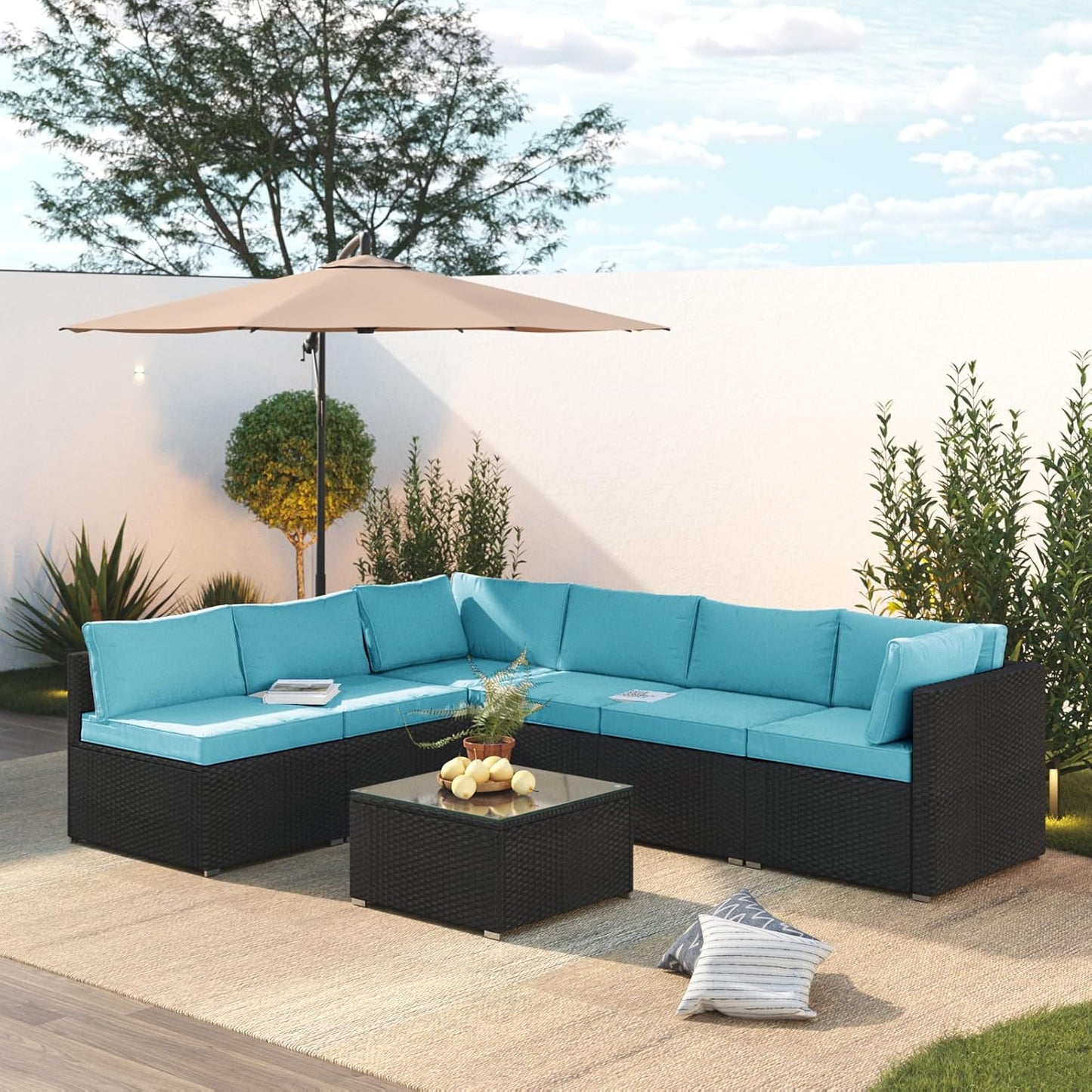 7 Piece Patio Furniture Set for Stylish Outdoor Living