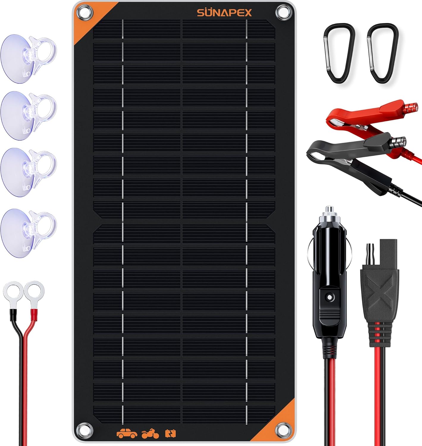 10W 12V Solar Panel Battery Charger Maintainer for Vehicles