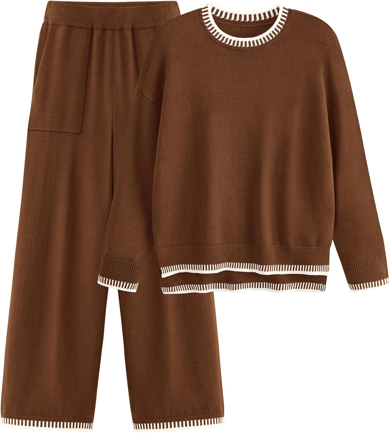 PRETTYGARDEN Women's 2 Piece Knit Sweater Outfit for Comfort