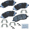Bendix Priority1 CFC866 Ceramic Front Brake Pads - Quiet, OE Fit